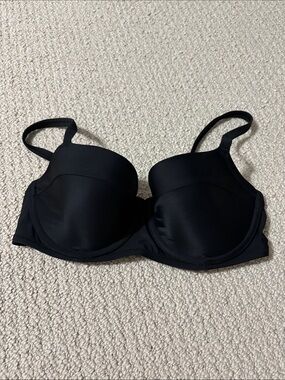 aerie Black Swim Bikini Top - Molded Underwire